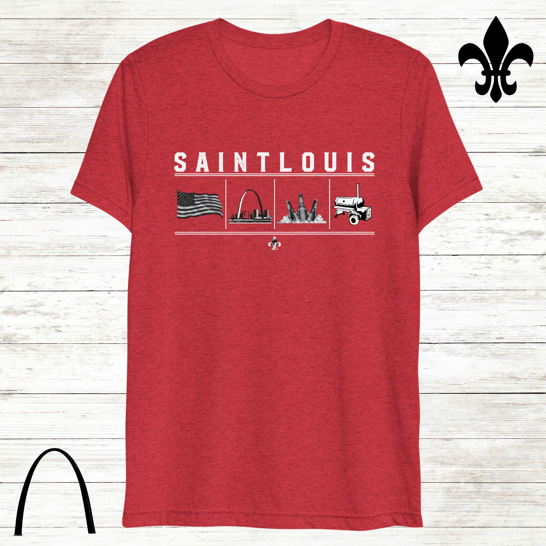Proud St. Louisan T-Shirt - White Logo, image size:1080x1080