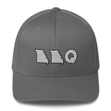 Missouri BBQ Flex-Fit Hat (White Logo)