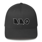 Missouri BBQ Flex-Fit Hat (Black Logo)