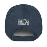 GABC Distressed Dad Hat (White/Blue)