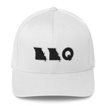 Missouri BBQ Flex-Fit Hat (Black Logo)