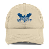GABC Distressed Dad Hat (White/Blue)
