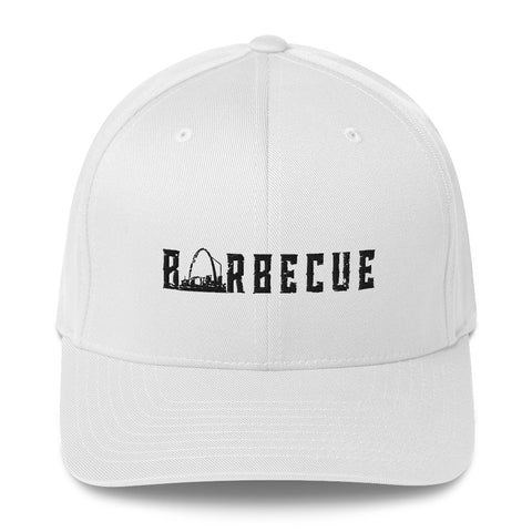Arch City Barbecue Flex-Fit Hat (Black Logo)